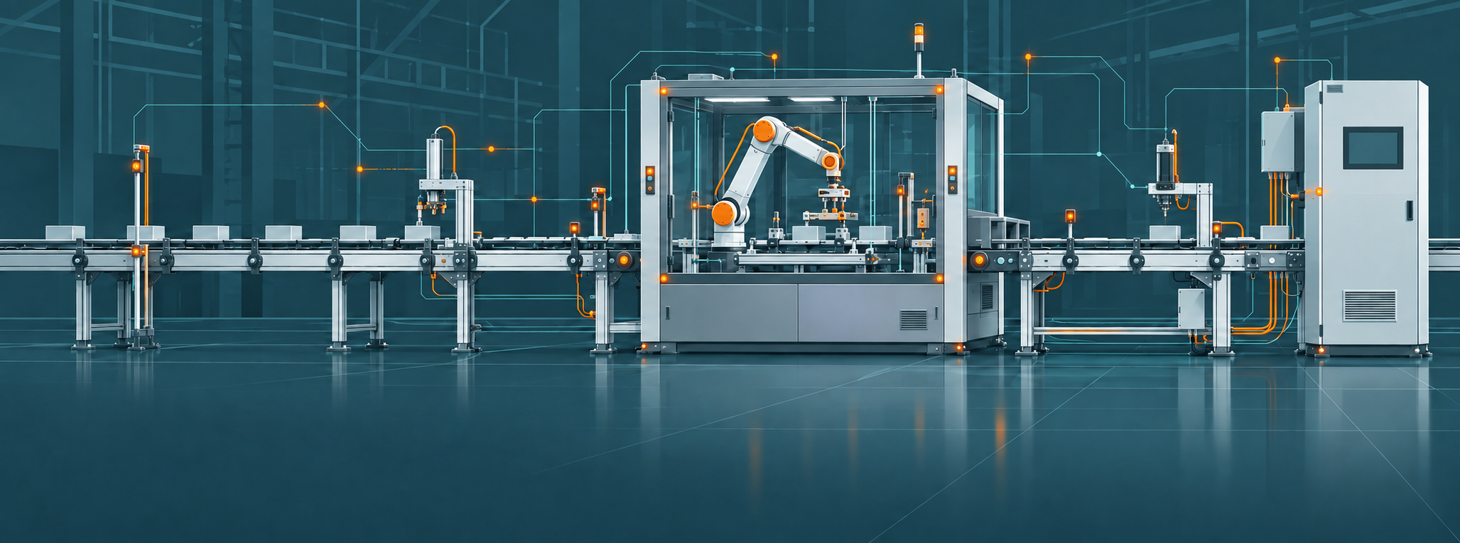 Nowoczesna zautomatyzowana linia technologiczna